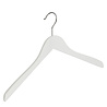 DE KLEDINGHANGER GIGANT Blouse / shirthanger beukenhout wit gelakt, 38 cm