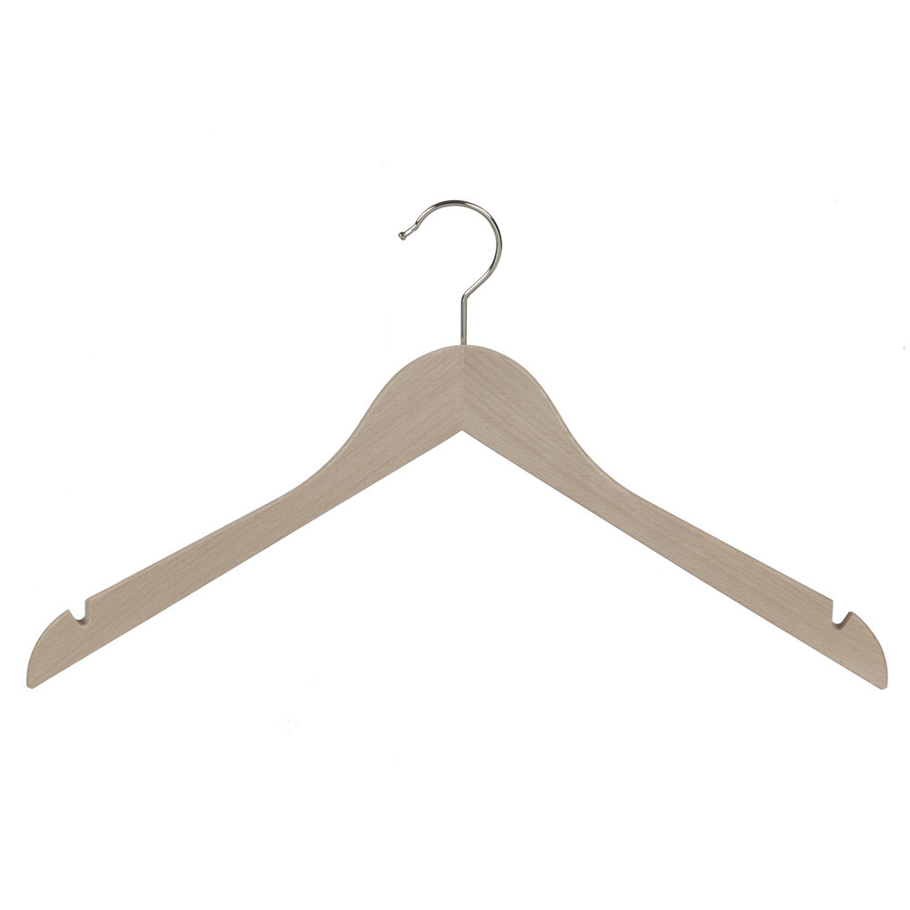 DE KLEDINGHANGER GIGANT Blouse / shirthanger beukenhout naturel ongelakt met rokinkepingen DE KLEDINGHANGER GIGANT Blouse / shirthanger beukenhout naturel ongelakt met rokinkepingen
