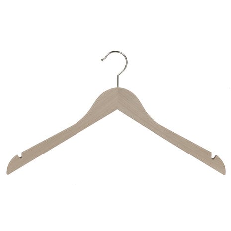 DE KLEDINGHANGER GIGANT Blouse / shirthanger beukenhout naturel ongelakt met rokinkepingen DE KLEDINGHANGER GIGANT Blouse / shirthanger beukenhout naturel ongelakt met rokinkepingen