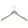 DE KLEDINGHANGER GIGANT Blouse / shirthanger (geknikt) beukenhout naturel ongelakt met rokinkepingen