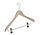 Blouse / shirthanger (geknikt) beukenhout naturel ongelakt met anti-slip knijpers