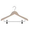 DE KLEDINGHANGER GIGANT Blouse / shirthanger beukenhout naturel ongelakt met anti-slip knijpers DE KLEDINGHANGER GIGANT Blouse / shirthanger beukenhout naturel ongelakt met anti-slip knijpers