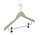 Blouse / shirthanger beukenhout naturel ongelakt met anti-slip knijpers