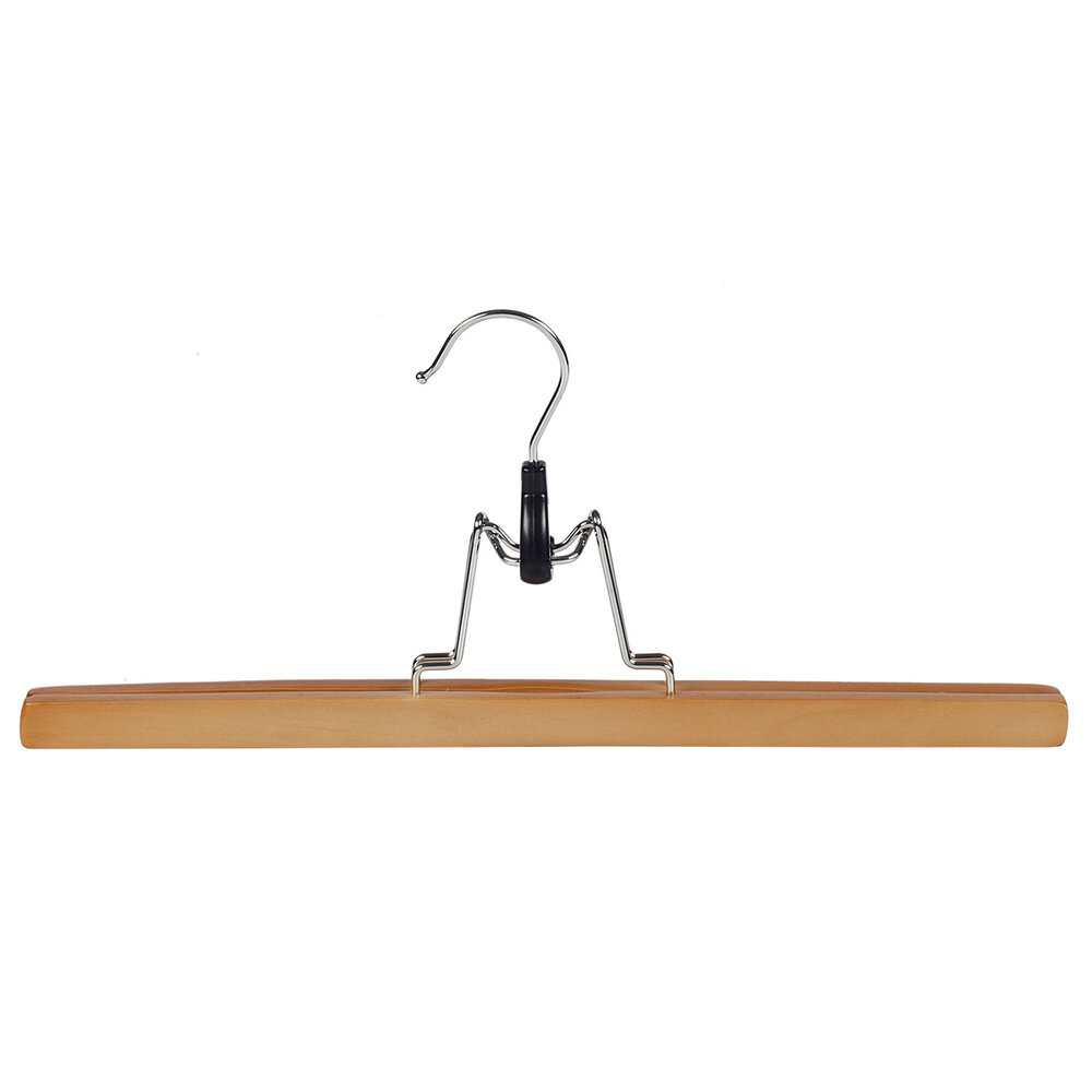 Broekklem lotushout naturel gelakt, 35 cm