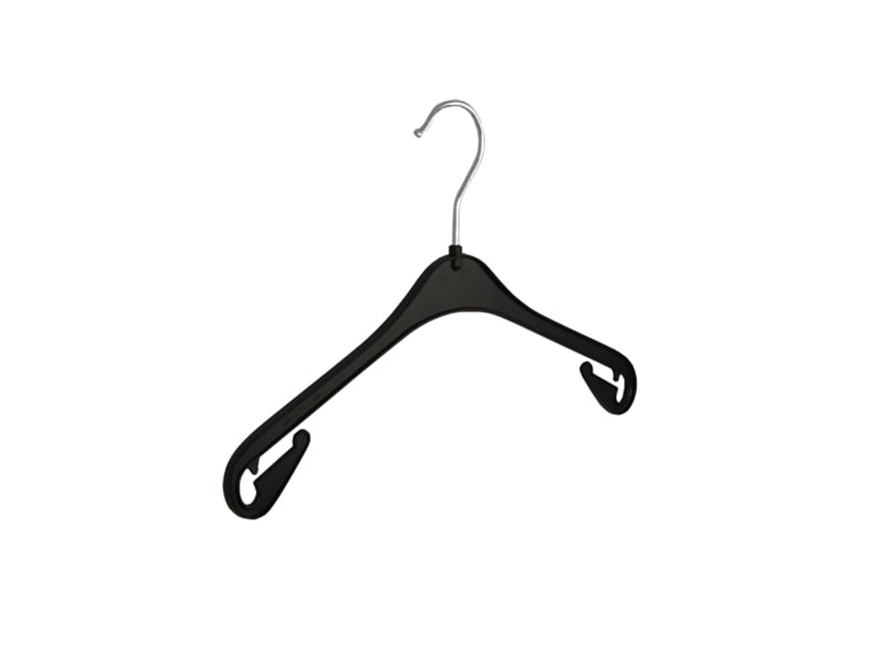 Kinderhanger kunststof zwart, 26 cm