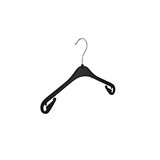 Kinderhanger kunststof zwart, 26 cm