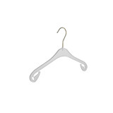 Kinderhanger kunststof wit, 26 cm
