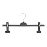 Ser-Viz Rok / broekhanger kunststof zwart met knijpers (extra lang), 40 cm Ser-Viz Rok / broekhanger kunststof zwart met knijpers (extra lang), 40 cm