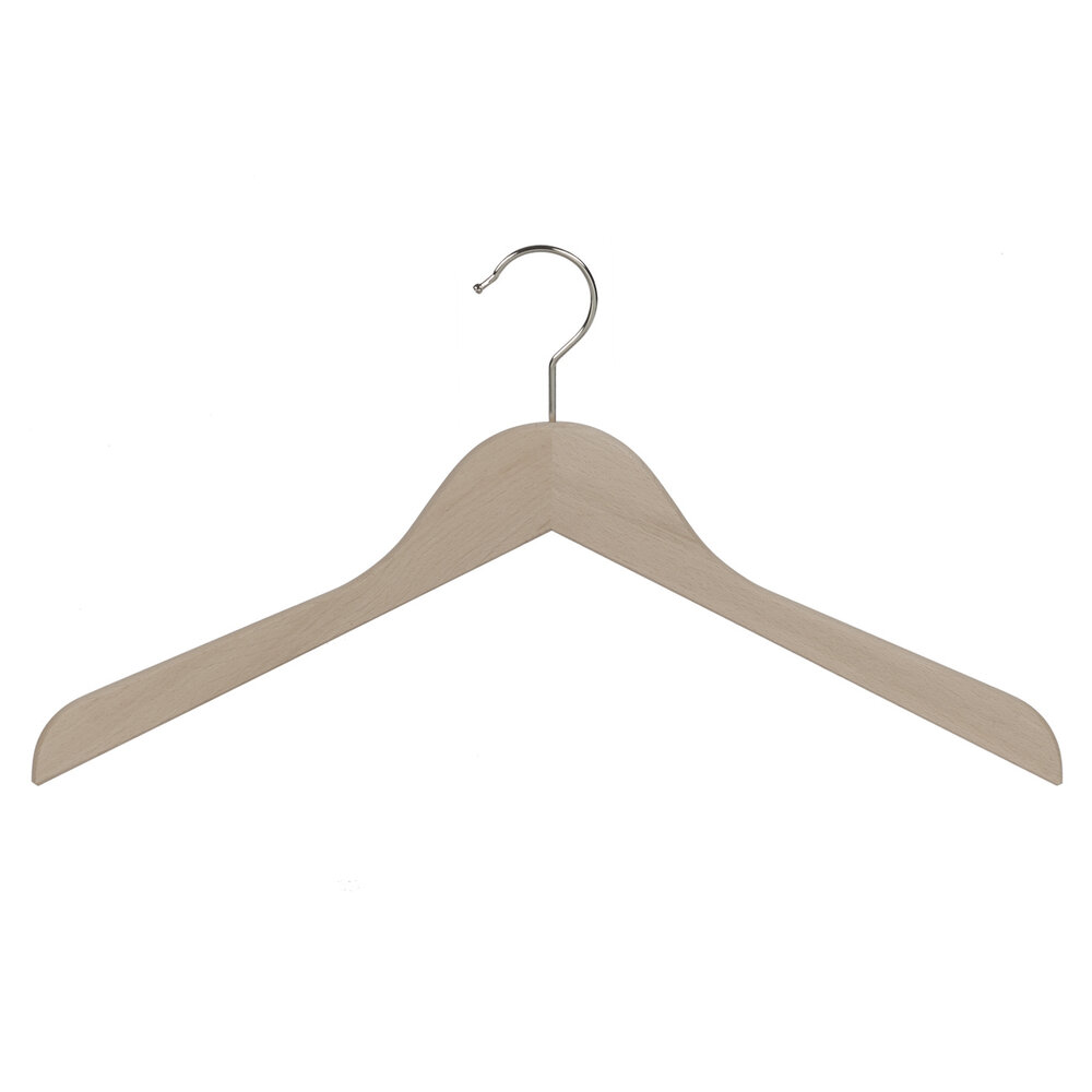 Blouse / shirthanger beukenhout naturel ongelakt, 38 cm