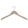 De Kledinghanger Gigant Blouse / shirthanger beukenhout naturel ongelakt met rokinkepingen, 41 cm