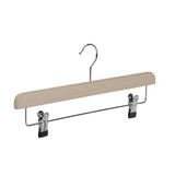 Rok / broekhanger beukenhout naturel ongelakt met knijperlat, 40 cm