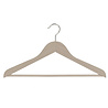 De Kledinghanger Gigant Blouse / shirthanger beukenhout naturel ongelakt met broeklat, 41 cm