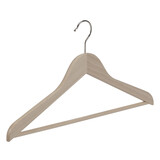 De Kledinghanger Gigant Blouse / shirthanger beukenhout naturel ongelakt met broeklat, 44 cm De Kledinghanger Gigant Blouse / shirthanger beukenhout naturel ongelakt met broeklat, 44 cm