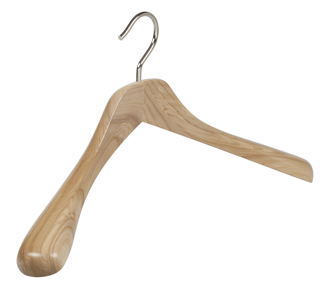 CW Concept Garderobehanger "Uno" essenhout naturel gelakt, 45 cm