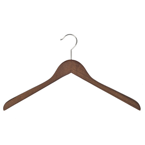 Blouse / shirthanger beukenhout walnoten gebeitst, 38 cm Blouse / shirthanger beukenhout walnoten gebeitst, 38 cm