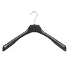 Mantel / kostuumhanger kunststof zwart met schouderverbreding, 50 cm Mantel / kostuumhanger kunststof zwart met schouderverbreding, 50 cm
