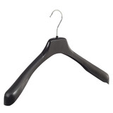 MH Mantel / kostuumhanger kunststof zwart met schouderverbreding, 50 cm MH Mantel / kostuumhanger kunststof zwart met schouderverbreding, 50 cm