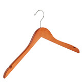 De Kledinghanger Gigant Blouse / shirthanger beukenhout kersen gebeitst met rokinkepingen, 41 cm De Kledinghanger Gigant Blouse / shirthanger beukenhout kersen gebeitst met rokinkepingen, 41 cm