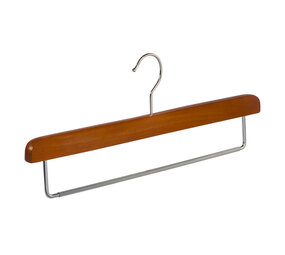 Broekhanger beukenhout kersen gebeitst met anti-slip broeklat, 40 cm