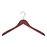 De Kledinghanger Gigant Blouse / shirthanger beukenhout mahonie gebeitst met rokinkepingen, 44 cm De Kledinghanger Gigant Blouse / shirthanger beukenhout mahonie gebeitst met rokinkepingen, 44 cm