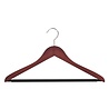 De Kledinghanger Gigant Blouse / shirthanger beukenhout mahonie gebeitst met anti-slip broeklat, 44 cm De Kledinghanger Gigant Blouse / shirthanger beukenhout mahonie gebeitst met anti-slip broeklat, 44 cm
