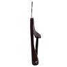 Mantel / kostuumhanger beukenhout mahonie gebeitst met schouderverbreding en anti-slip broeklat, 44 cm Mantel / kostuumhanger beukenhout mahonie gebeitst met schouderverbreding en anti-slip broeklat, 44 cm