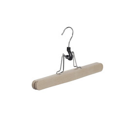 De Kledinghanger Gigant Broekklem beukenhout naturel ongelakt, 27 cm De Kledinghanger Gigant Broekklem beukenhout naturel ongelakt, 27 cm