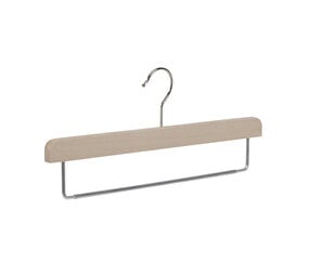 Broekhanger beukenhout naturel ongelakt met anti-slip broeklat, 40 cm Broekhanger beukenhout naturel ongelakt met anti-slip broeklat, 40 cm