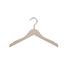 De Kledinghanger Gigant Kinderhanger beukenhout naturel ongelakt met rokinkepingen, 34 cm De Kledinghanger Gigant Kinderhanger beukenhout naturel ongelakt met rokinkepingen, 34 cm