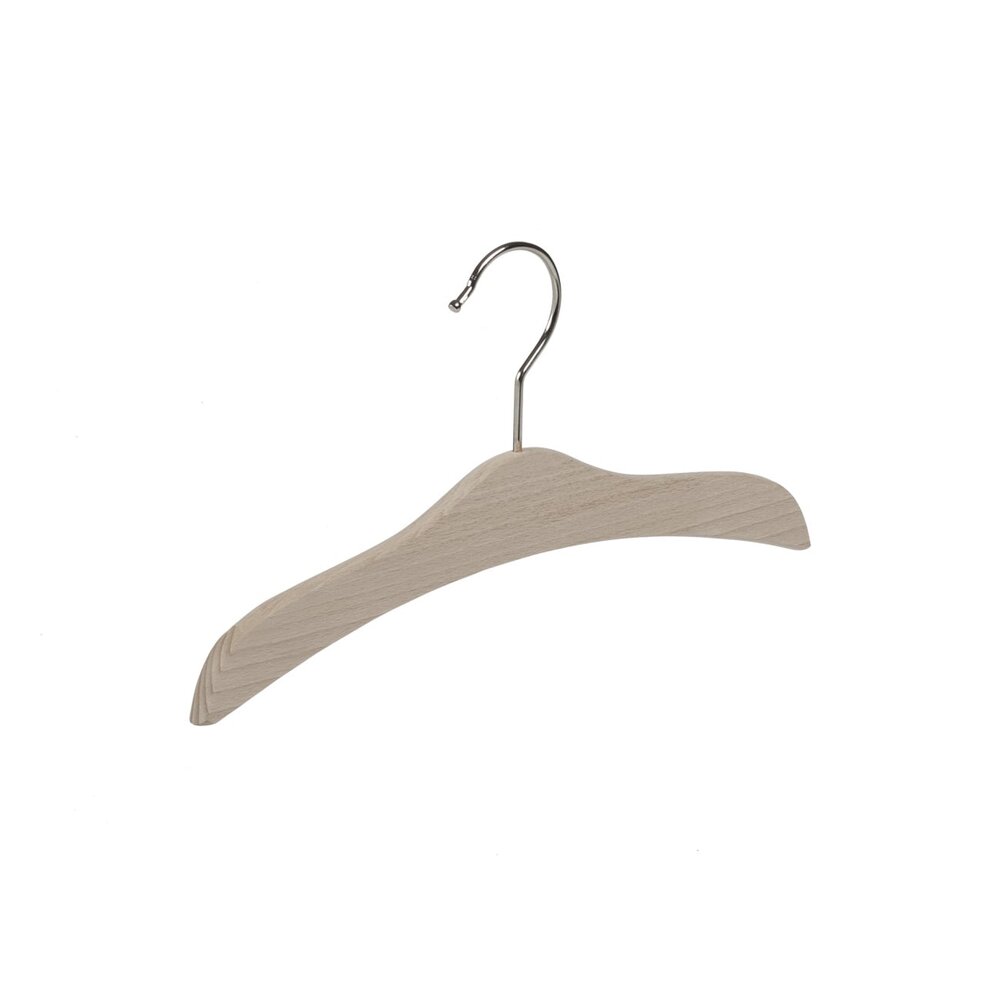 De Kledinghanger Gigant Kinderhanger beukenhout naturel ongelakt, 30 cm