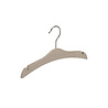 De Kledinghanger Gigant Kinderhanger beukenhout naturel ongelakt met rokinkepingen, 30 cm