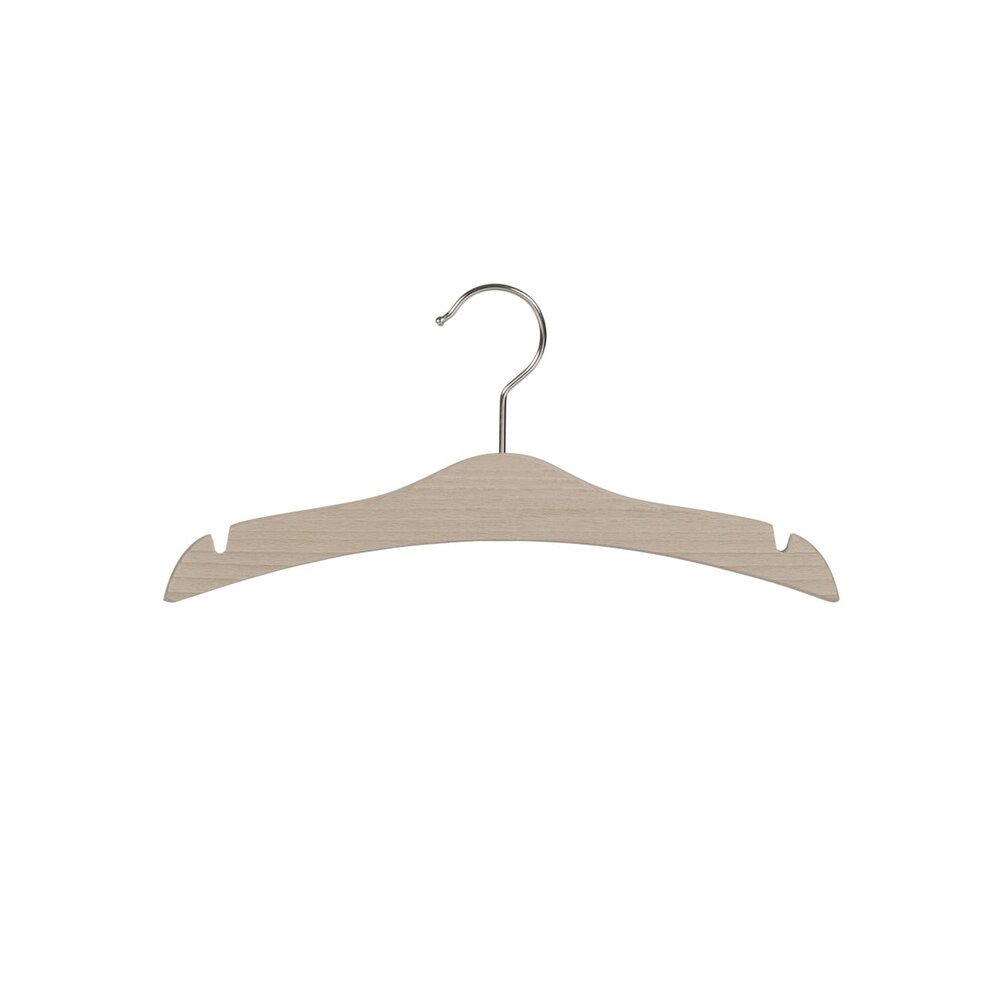 De Kledinghanger Gigant Kinderhanger beukenhout naturel ongelakt met rokinkepingen, 32 cm