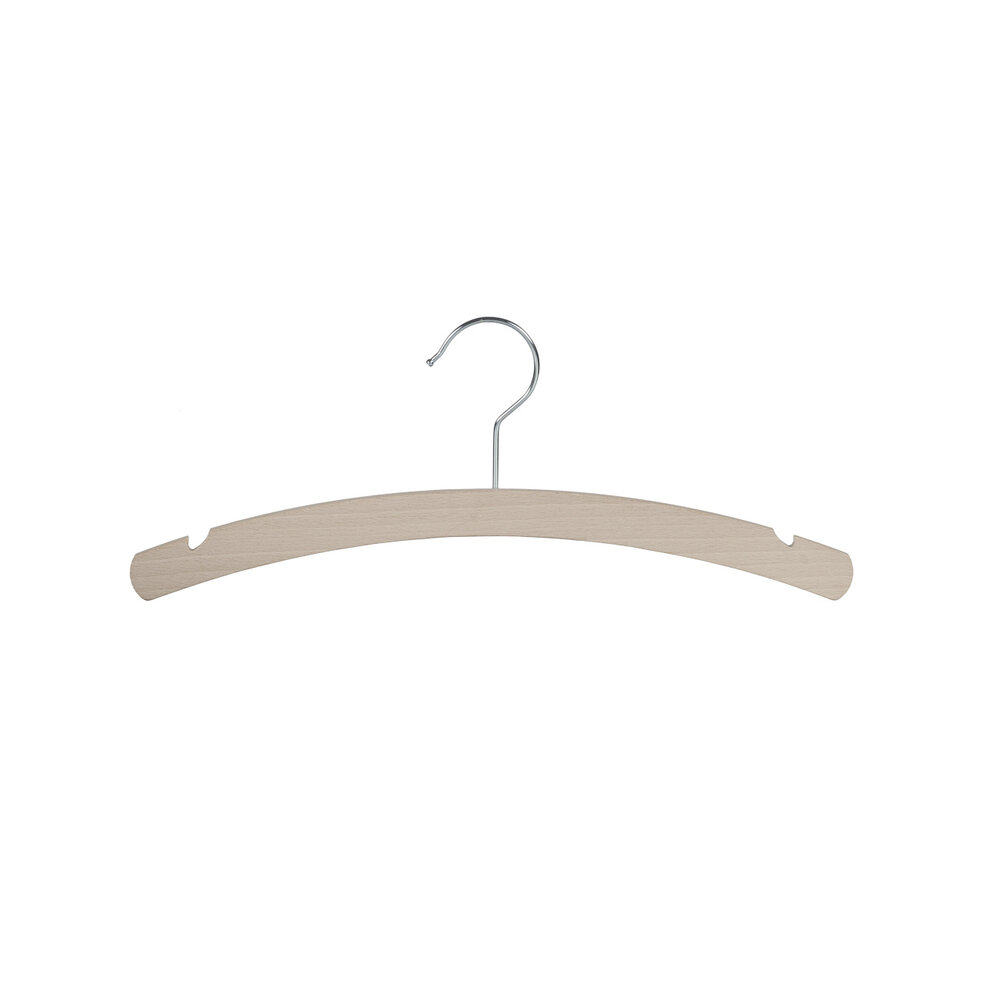 De Kledinghanger Gigant Kinderhanger beukenhout naturel ongelakt met rokinkepingen, 34 cm De Kledinghanger Gigant Kinderhanger beukenhout naturel ongelakt met rokinkepingen, 34 cm