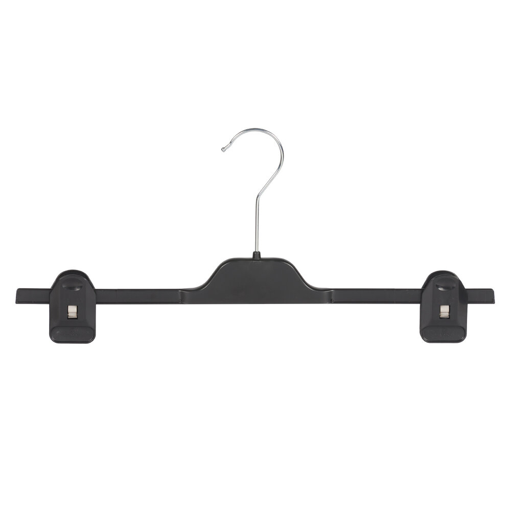 CORTEC Rok / broekhanger kunststof zwart met knijpers, 46 cm CORTEC Rok / broekhanger kunststof zwart met knijpers, 46 cm