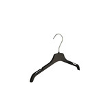 Kinderhanger kunststof zwart met rokinkepingen, 26 cm Kinderhanger kunststof zwart met rokinkepingen, 26 cm