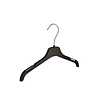 Kinderhanger kunststof zwart met rokinkepingen, 26 cm Kinderhanger kunststof zwart met rokinkepingen, 26 cm
