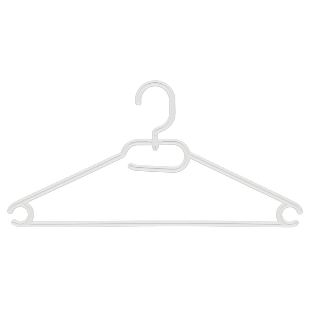 Multihanger (kind) kunststof wit met draaibare haak, 33 cm Multihanger (kind) kunststof wit met draaibare haak, 33 cm