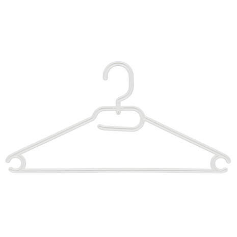 Multihanger (kind) kunststof wit met draaibare haak, 33 cm Multihanger (kind) kunststof wit met draaibare haak, 33 cm