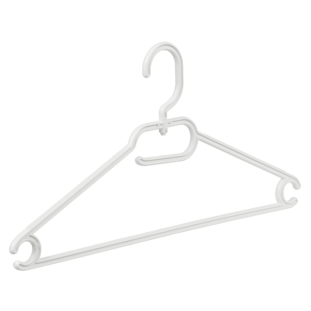 Multihanger (kind) kunststof wit met draaibare haak, 33 cm Multihanger (kind) kunststof wit met draaibare haak, 33 cm