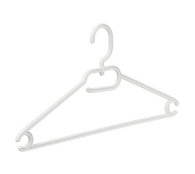 Multihanger (kind) kunststof wit met draaibare haak, 33 cm Multihanger (kind) kunststof wit met draaibare haak, 33 cm
