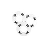 Kunststof maatschijf wit met zwarte (176) opdruk