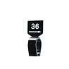Maatverdelers met clip zwart met witte (85) opdruk Maatverdelers met clip zwart met witte (85) opdruk