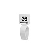 Maatverdelers met clip wit met zwarte (58) opdruk Maatverdelers met clip wit met zwarte (58) opdruk