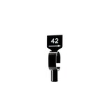 Maatverdeler met gewicht zwart met witte (48) opdruk Maatverdeler met gewicht zwart met witte (48) opdruk