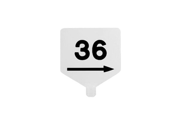 Maatverdeler (Euroline) wit met zwarte (94) opdruk Maatverdeler (Euroline) wit met zwarte (94) opdruk