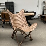 WK Home Vlinderstoel Leer