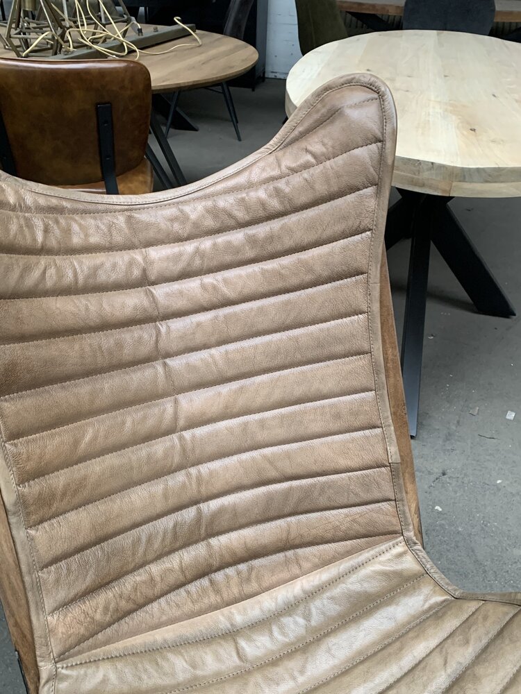 WK Home Vlinderstoel Leer