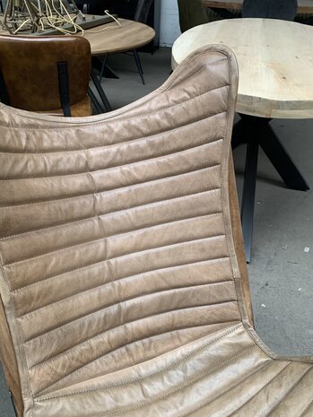 WK Home Vlinderstoel Leer