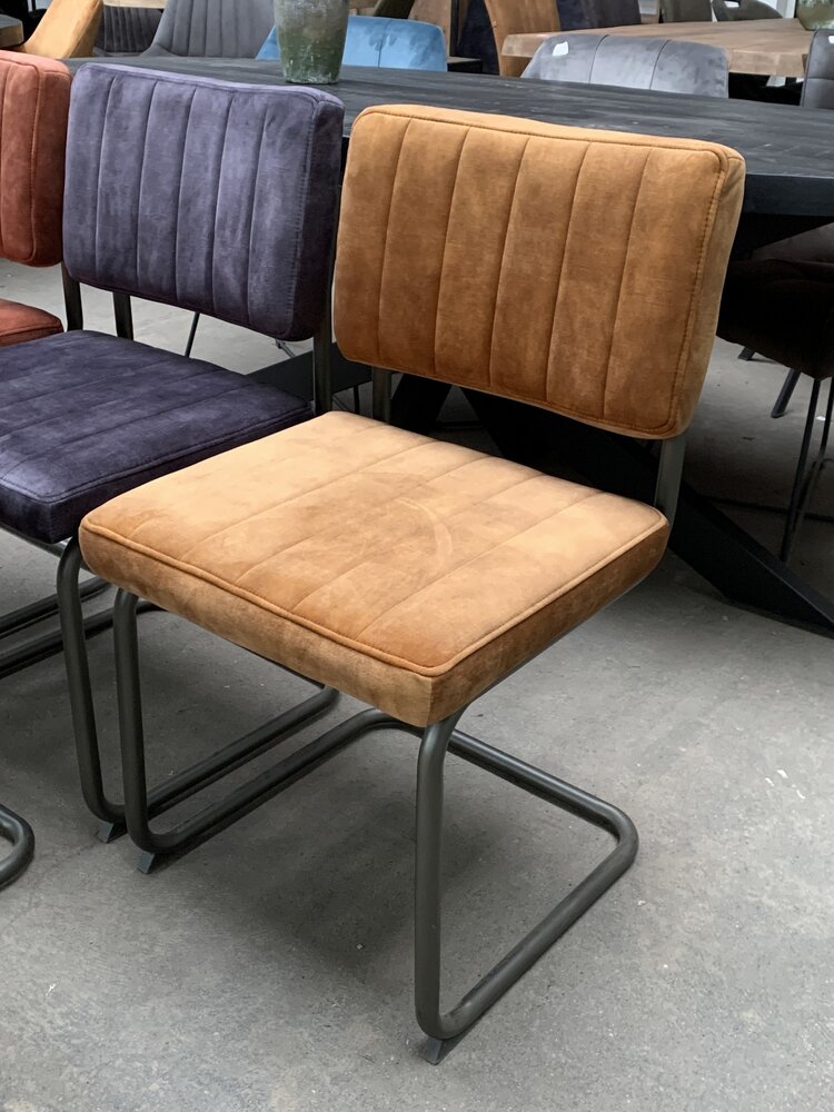 WK Home Eetkamerstoel Tess in 6 velvet kleuren