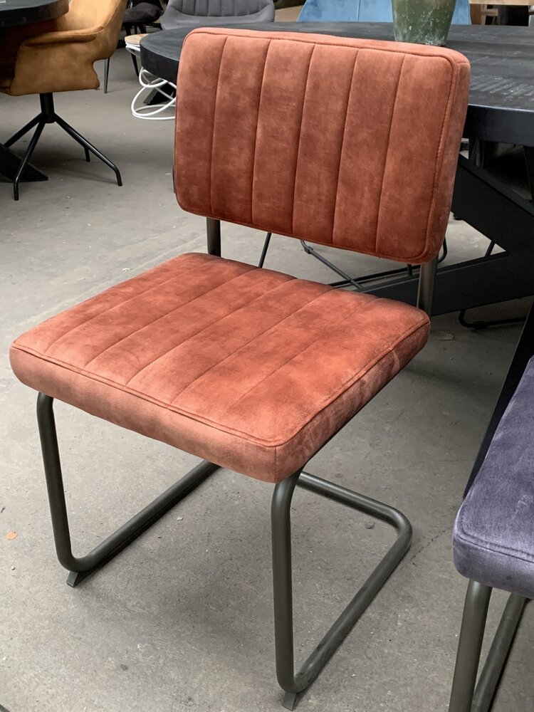 WK Home Eetkamerstoel Tess in 6 velvet kleuren